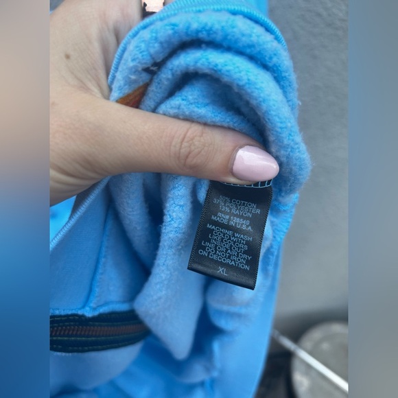 Aviator Palm Tree Festival Zip Up Hoodie In Blue - Picture 8 of 11